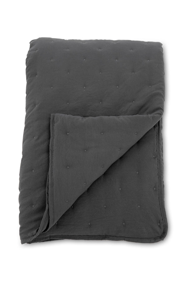 Bedspread SALLY Polyester 180x260cm-Anthracite