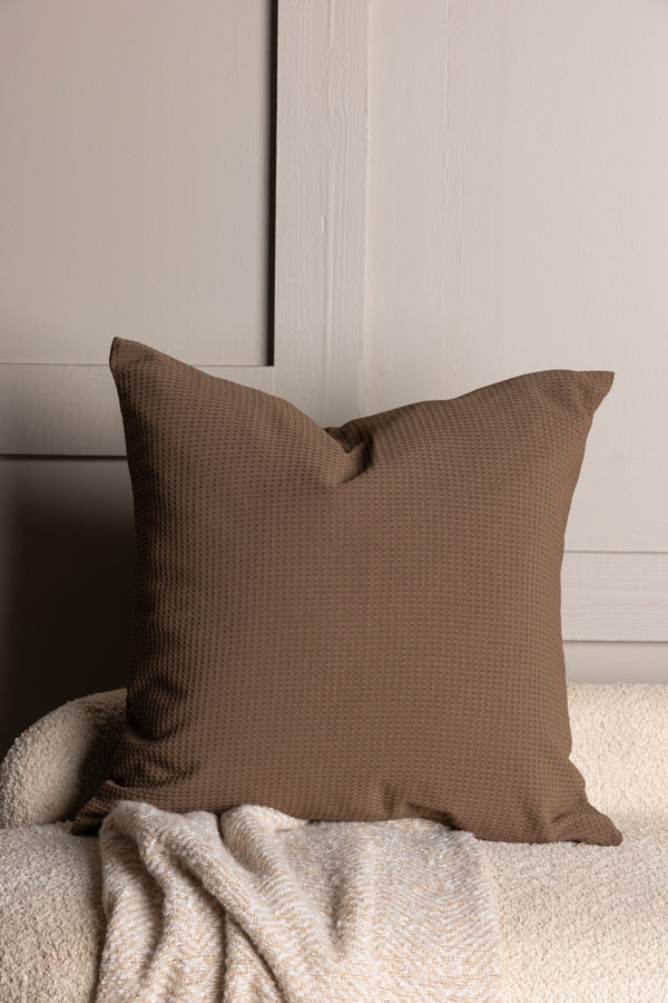 Kuddfodral CELINE Polyester 50x50cm-Mörk brun