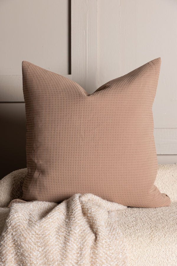 Kuddfodral CELINE Polyester 50x50cm-Brun