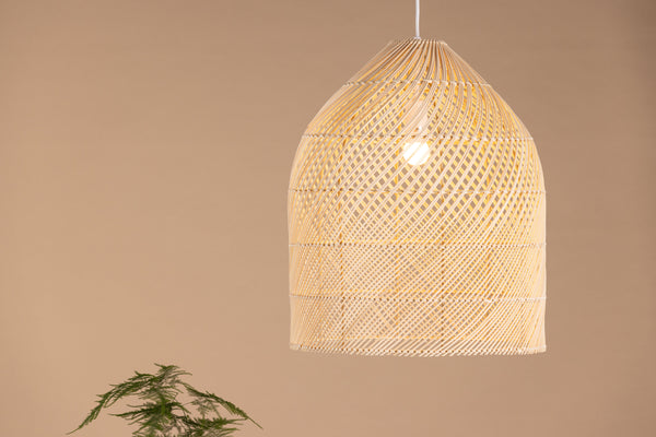 Taklampa BRIVELA Rattan E27-Natur