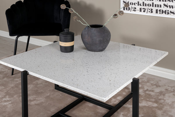 Soffbord HYBRID 80x80cm-Terrazzo