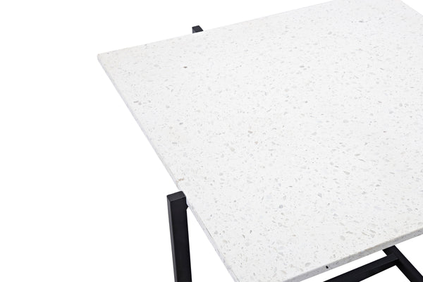 Soffbord HYBRID 80x80cm-Terrazzo