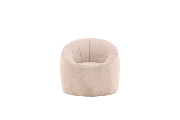 Fåtölj WARREN Polyester 80x72x77cm-Beige