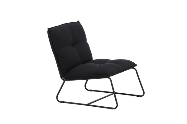 Lounge fåtölj MADISON Stål 83x78x62cm-Svart