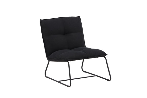 Lounge fåtölj MADISON Stål 83x78x62cm-Svart