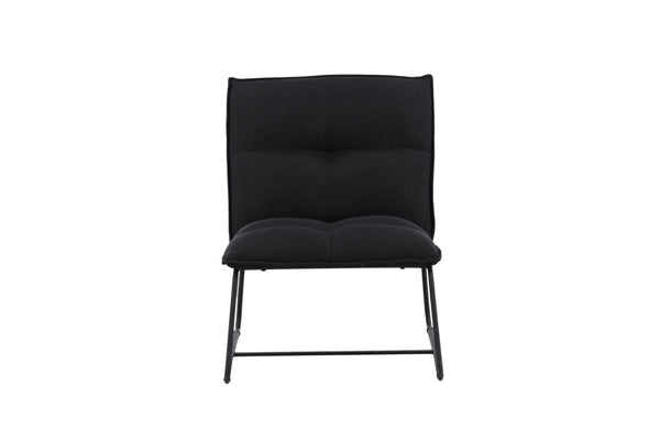 Lounge fåtölj MADISON Stål 83x78x62cm-Svart