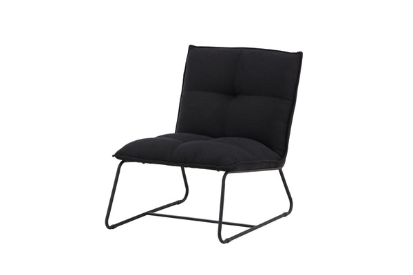 Lounge fåtölj MADISON Stål 83x78x62cm-Svart