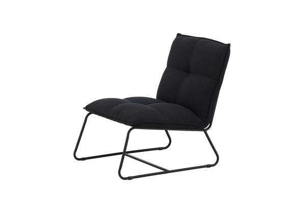 Lounge fåtölj MADISON Stål 83x78x62cm-Svart