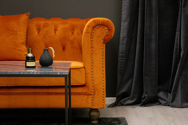 VELVET 3-Sits Soffa Rostig Orange