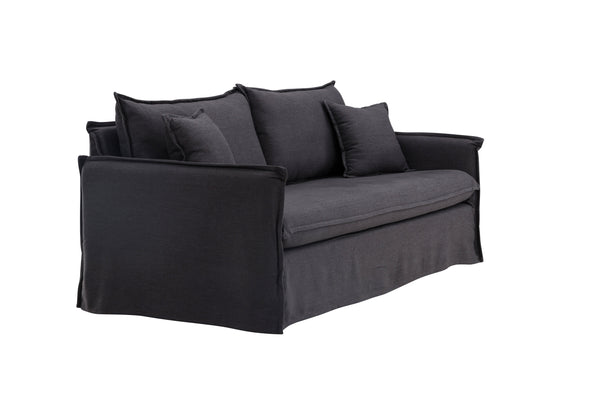 3-Sits Soffa NOVA Polyester Svart