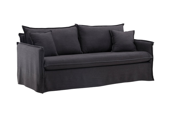 3-Sits Soffa NOVA Polyester Svart