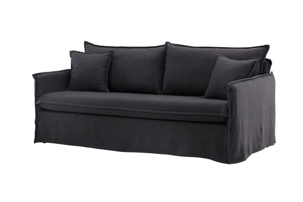 3-Sits Soffa NOVA Polyester Svart