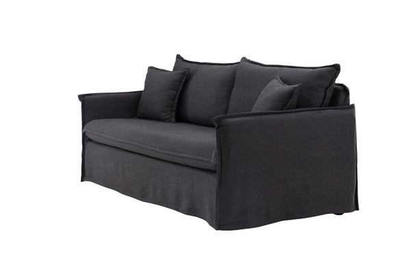 3-Sits Soffa NOVA Polyester Svart