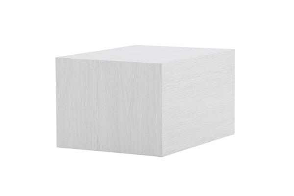 Coffee table YORK 40x80X60cm-MDF White plastered