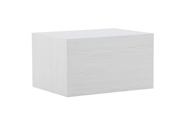 Coffee table YORK 40x80X60cm-MDF White plastered