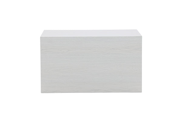 Coffee table YORK 40x80X60cm-MDF White plastered