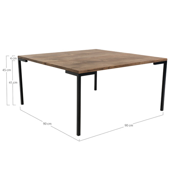 Couchtisch LUGANO EICHE 90x90x45 Natur