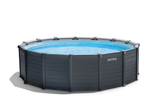 INTEX Swimming pool Graphite panel 478 x 124 cm