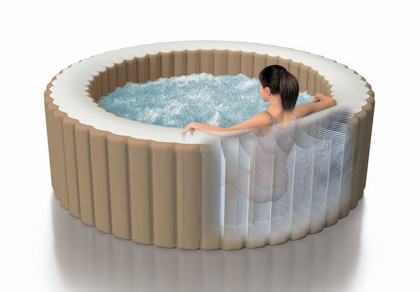 INTEX PureSpa Bubble Uppblåsbar Jacuzzi 6 Personer