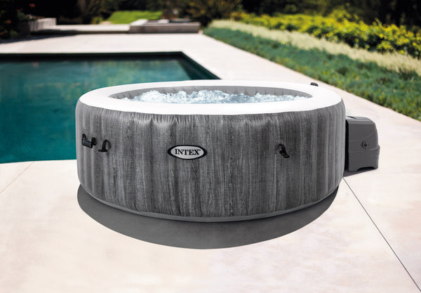 INTEX Uppblåsbar Jacuzzi Greywood Deluxe 4 Personer