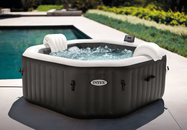 INTEX Deluxe Uppblåsbar Jacuzzi - Bubbles + Jets 4 Personer