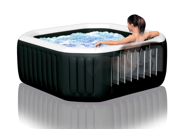 INTEX Deluxe Uppblåsbar Jacuzzi - Bubbles and Jets 6 Personer