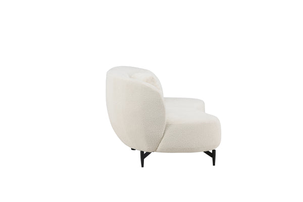 3-Seater Sofa LUNA Boucle White