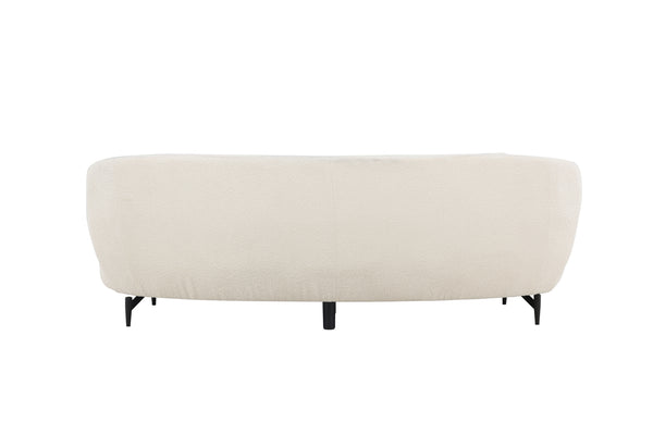 3-Seater Sofa LUNA Boucle White