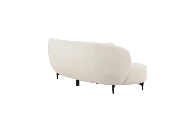 3-Seater Sofa LUNA Boucle White