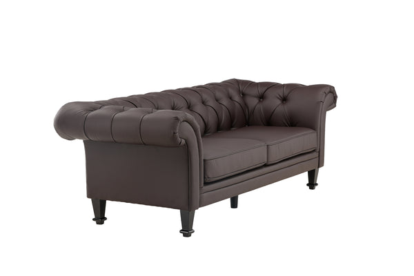 ÄTRAN 3-Sitzer-Sofa PU Braun