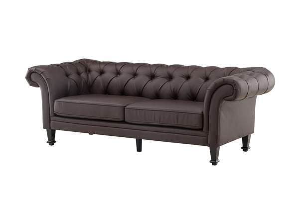 ÄTRAN 3-Sitzer-Sofa PU Braun