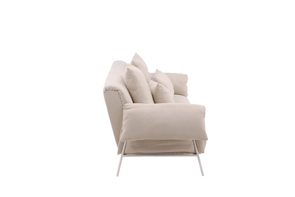 Soffa ÖCKERÖ 3-Sits Bomull  Beige