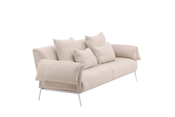 Soffa ÖCKERÖ 3-Sits Bomull  Beige