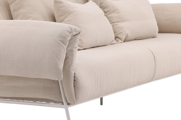 Soffa ÖCKERÖ 3-Sits Bomull  Beige