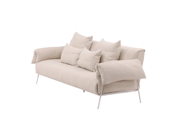 Soffa ÖCKERÖ 3-Sits Bomull  Beige