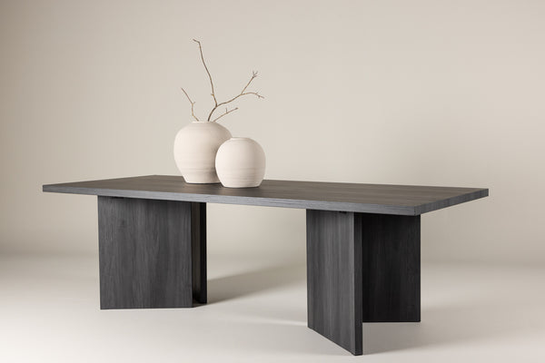 Dining table BASSHOLMEN MDF 240*100*75 Black