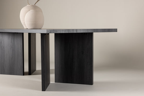 Dining table BASSHOLMEN MDF 240*100*75 Black