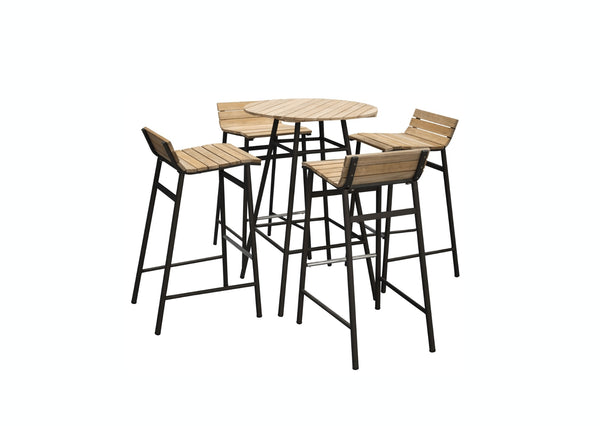 Bar Set MEXICO Akacia 2in1 (Barstol & Barbord) Natur