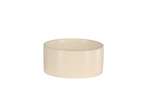 Scented candle DOUGLAS Ceramic Beige - D13*H6cm