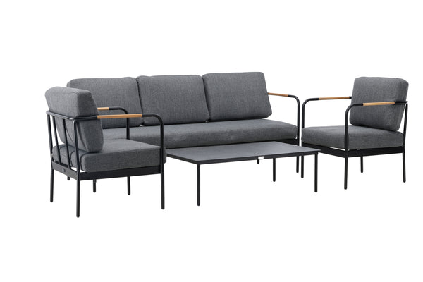 Lounge Set PEHNNA Stål Svart