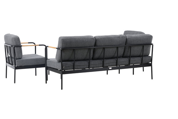 Lounge Set PEHNNA Stål Svart