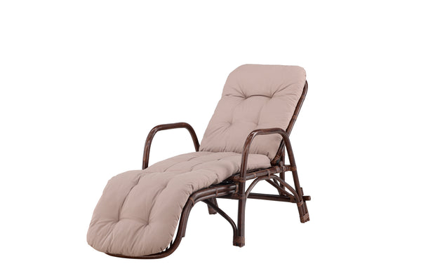 Sun loungers NELLA Rattan Dark walnut