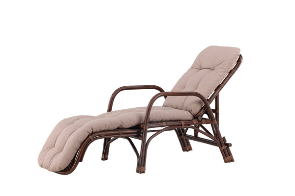 Sun loungers NELLA Rattan Dark walnut