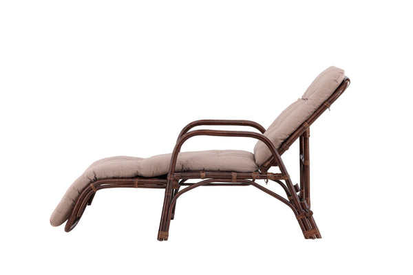 Sun loungers NELLA Rattan Dark walnut