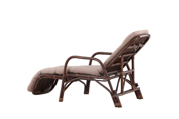 Sun loungers NELLA Rattan Dark walnut