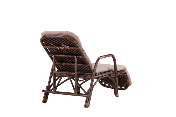 Sun loungers NELLA Rattan Dark walnut