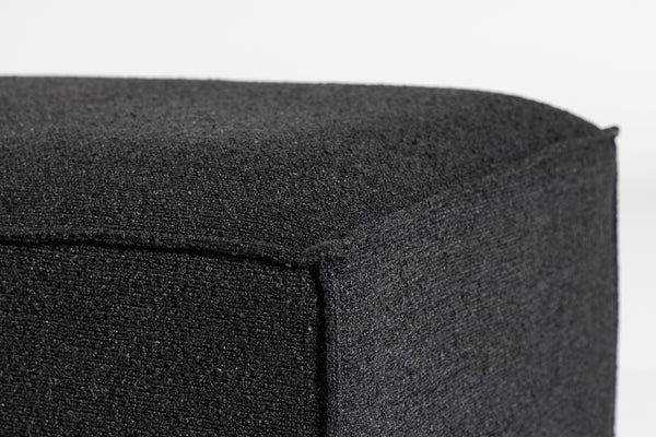 Pouffe GILLHOLMEN Bouclé Black