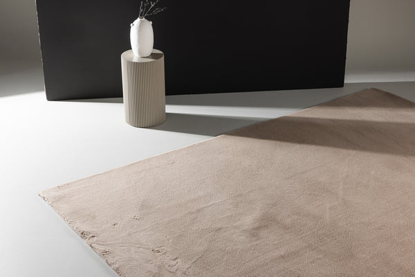 Rektangulär Matta LENI Polyester 170*240 Beige