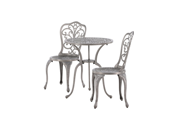 Café Set NANDIN Aluminum Silver