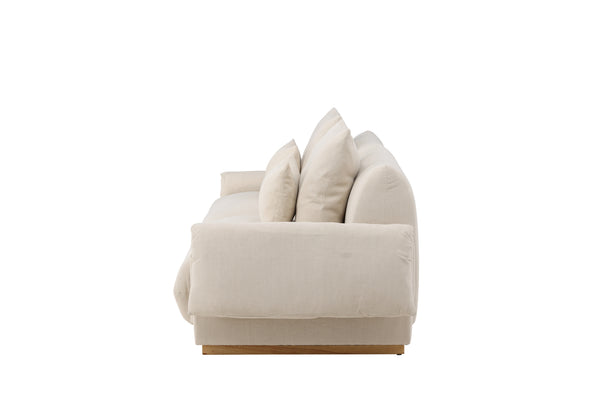 3-Seater Sofa MOLLÖSUND Polyester Beige 